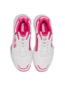 Hummel All Court Handballschuh bright white/raspberry sorbet