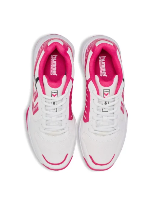 Hummel All Court Handballschuh bright white/raspberry sorbet