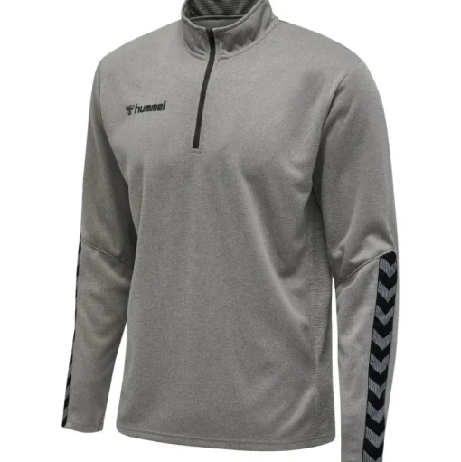 Hummel Hmlauthentic 24 Kids Half Zip Sweatshirt grey melange