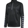 Hummel Hmlauthentic 24 Kids Half Zip Sweatshirt black/asphalt