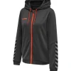 Hummel Hmlauthentic 24 Poly Zip Hoodie Woman asphalt