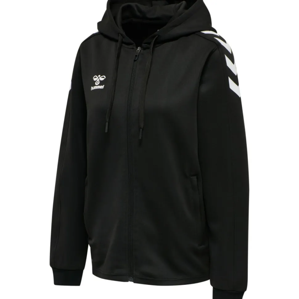 Hummel Hmlcore XK Poly Zip Hood Sweat Woma black