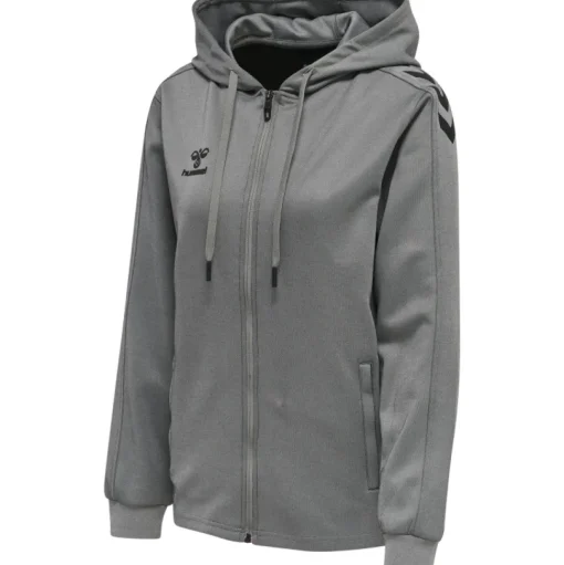 Hummel Hmlcore XK Poly Zip Hood Sweat Woma grey melange