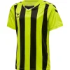 Hummel Hmlcore XK Striped Jersey S/S Kids lime popsicle/black