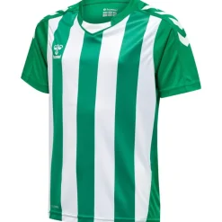 Hummel Hmlcore XK Striped Jersey S/S Kids jelly bean/white