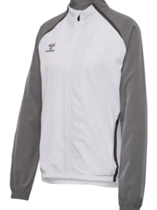 Hummel hmlLEAD 2.0 WOVEN JACKET WOMAN white/steel gray