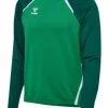 Hummel hmlLEAD 2.0 HALF ZIP jelly bean/evergreen