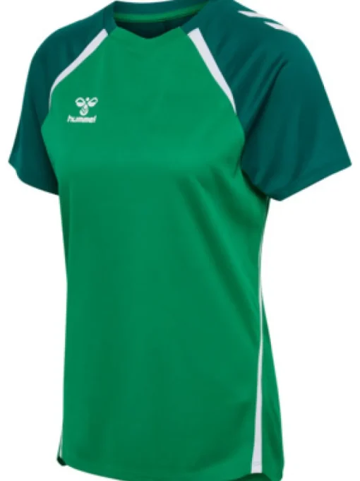 Hummel hmlLEAD 2.0 JERSEY S/S WOMAN jelly bean/evergreen