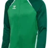 Hummel hmlLEAD 2.0 TRACK ZIP JACKET jelly bean/evergreen