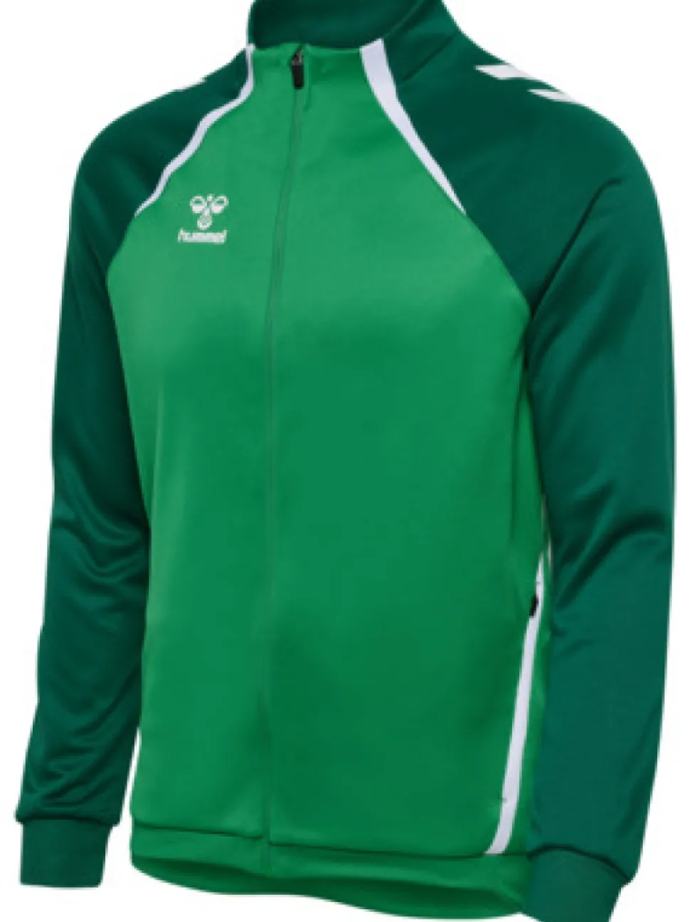 Hummel hmlLEAD 2.0 TRACK ZIP JACKET jelly bean/evergreen