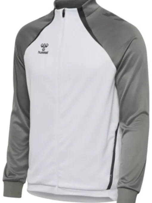 Hummel hmlLEAD 2.0 TRACK ZIP JACKET white/steel gray