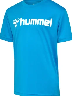 Hummel Hmllogo Jersey S/S Kids diva blue
