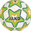 Jako Trainingsball World weiß/neongrün/marine