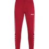 Jako Damen Freizeithose Power rot/weiß