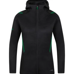 Jako Damen Kapuzenjacke Challenge schwarz-grün