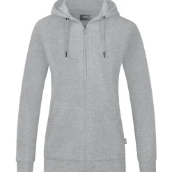 Jako Damen Kapuzenjacke Organic grau
