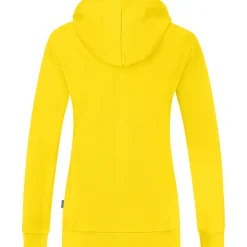 Jako Damen Kapuzenjacke Organic gelb