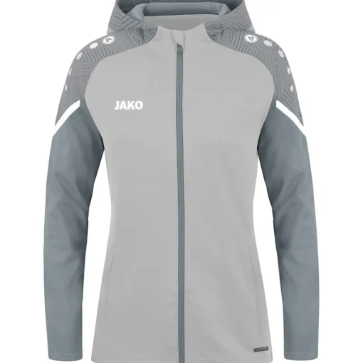 Jako Damen Kapuzenjacke Performance grau