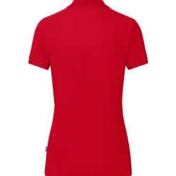 Jako Damen Polo Organic rot