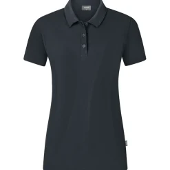 Jako Damen Polo Organic Stretch grau