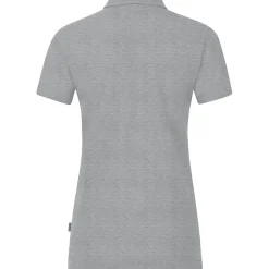 Jako Damen Polo Organic Stretch grau