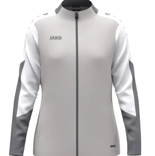Jako Damen Polyesterjacke Dynamic Damen hellgrau-weiß-grau