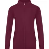 Jako Damen Sweatjacke Doubletex braun