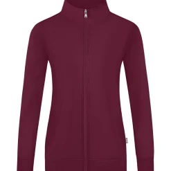 Jako Damen Sweatjacke Doubletex braun