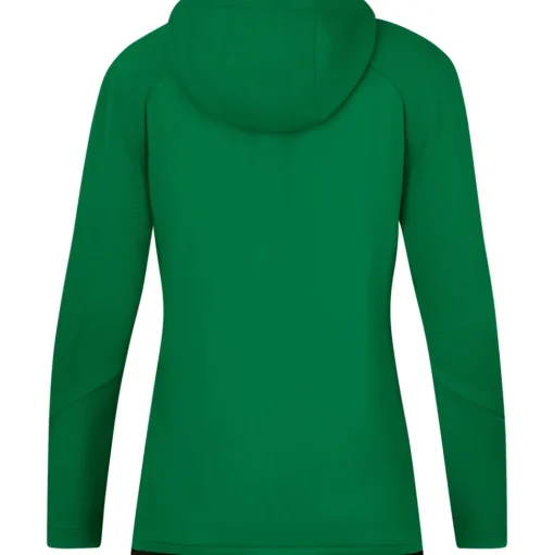 Jako Damen Trainingsjacke mit Kapuze Challenge grün-schwarz