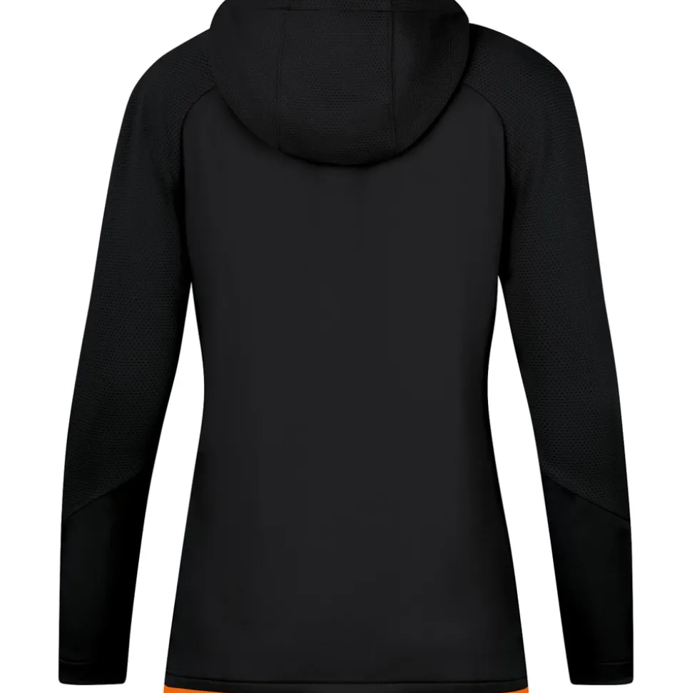 Jako Damen Trainingsjacke m. Kapuze Challenge schwarz-orange