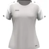 Jako Damen T-Shirt Dynamic Damen hellgrau-weiß-grau