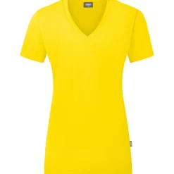 Jako Damen T-Shirt Organic gelb