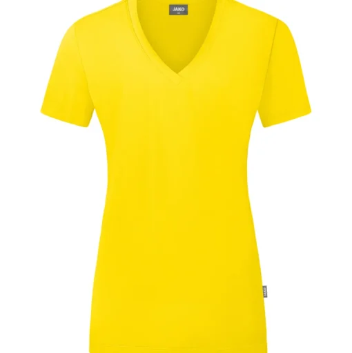 Jako Damen T-Shirt Organic gelb