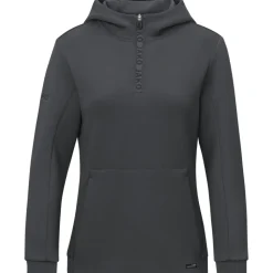 Jako Damen Zip Hoodie Pro Casual aschgrau