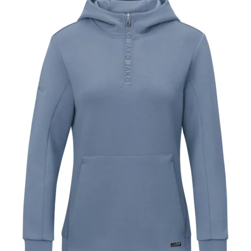 Jako Damen Zip Hoodie Pro Casual smokey blue