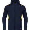 Jako Herren Kapuzenjacke Challenge blau-gelb