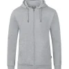 Jako Herren Kapuzenjacke Organic grau