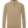 Jako Herren Ziptop Organic beige