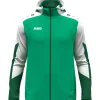 Jako Kapuzenjacke Dynamic grün-weiß-dunkelgrün