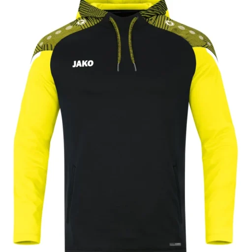 Jako Kapuzensweat Performance schwarz/soft yellow