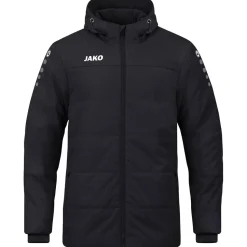 Jako Kinder Coachjacke Team mit Kapuze schwarz