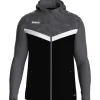 Jako Kinder Kapuzenjacke Iconic schwarz/anthrazit