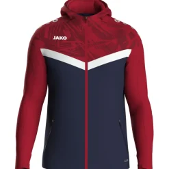 Jako Kinder Kapuzenjacke Iconic marine/chili rot