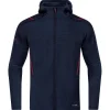 Jako Kinder Kapuzenjacke Challenge blau-rot