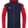Jako Kinder Kapuzenjacke Performance blau-rot