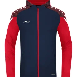 Jako Kinder Kapuzenjacke Performance blau-rot