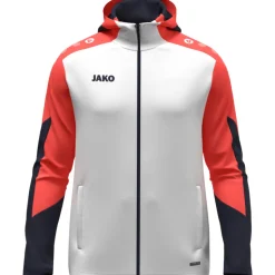 Jako Kinder Kapuzenjacke Dynamic weiß-coral-marine