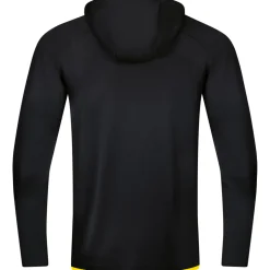 Jako Kinder Trainingsjacke mit Kapuze Challenge schwarz-gelb