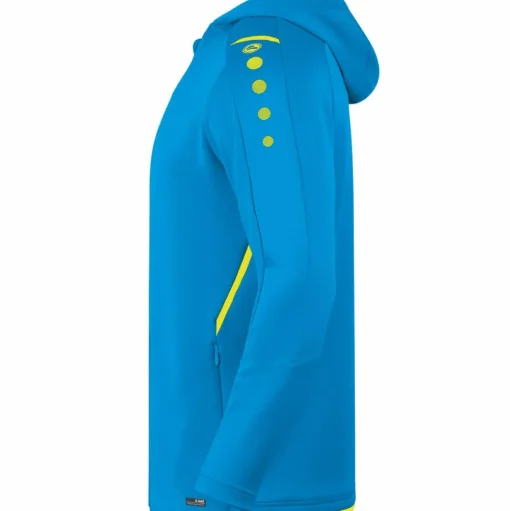 Jako Kinder Trainingsjacke mit Kapuze Challenge blau-gelb