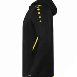 Jako Kinder Trainingsjacke mit Kapuze Challenge schwarz-gelb